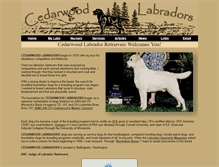 Tablet Screenshot of cedarwoodlabrador.com